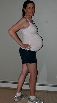 Side photo of Ali pregnant
